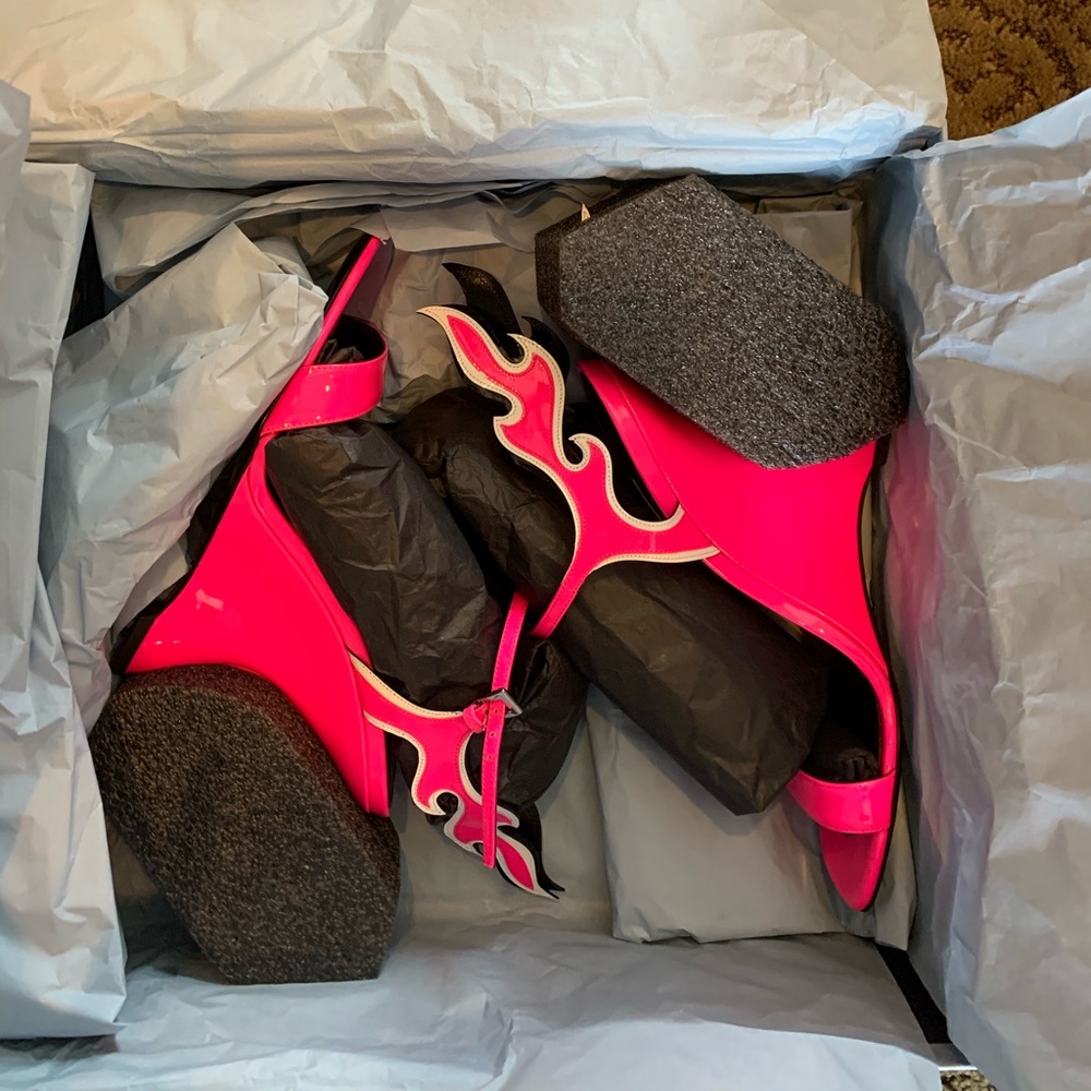 PRADA FLAME HEELS